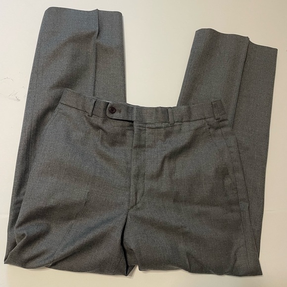 Men's Raphael Classic Fit Solid Gray Two Button 3 Piece 100% Wool Vested Suit S - Picture 8 of 12